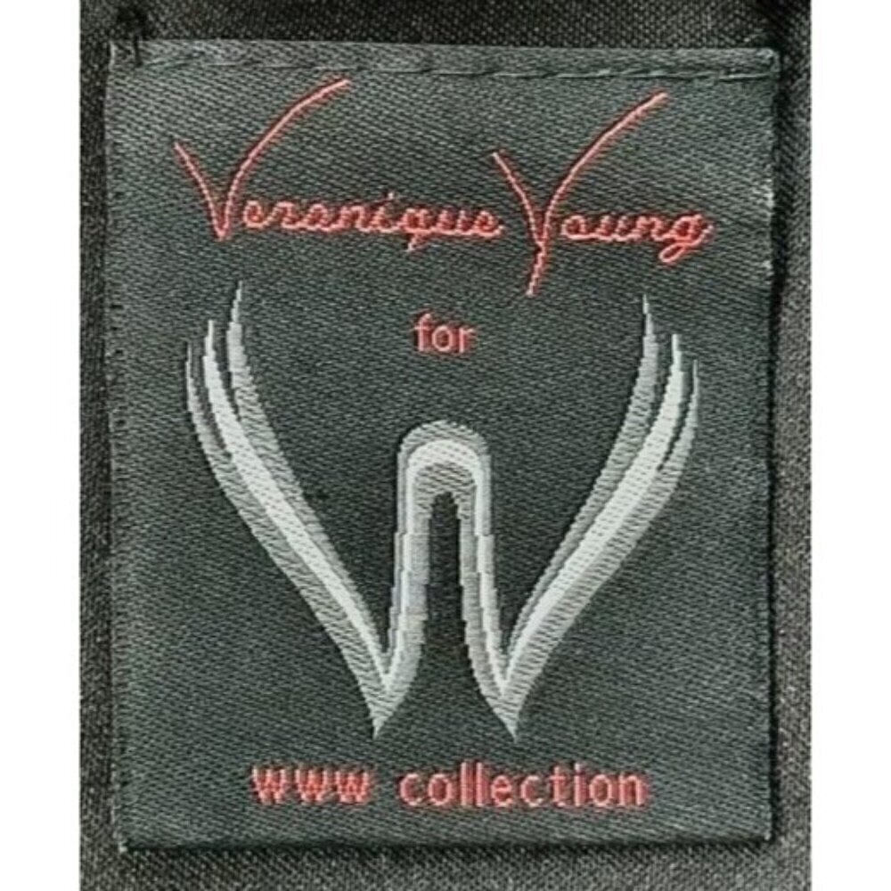 Veronique Young Black Ruched One-Shoulder Top With Sequins & Beads- LT3110 - Picture 7 of 7